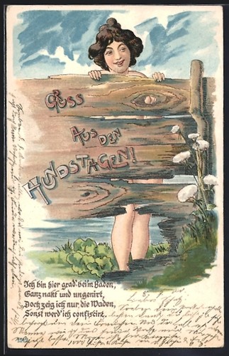 Cartolina donna nuda dietro - cartolina,