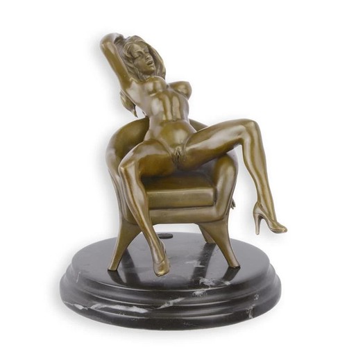 Scultura erotica bronzo una - scultura,