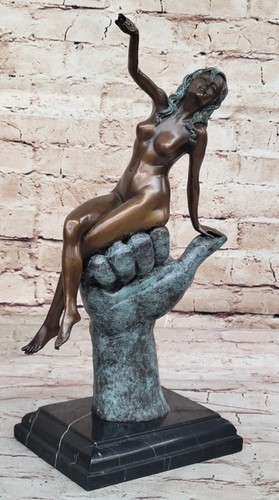 Scultura bronzo patinato - bronzo, a