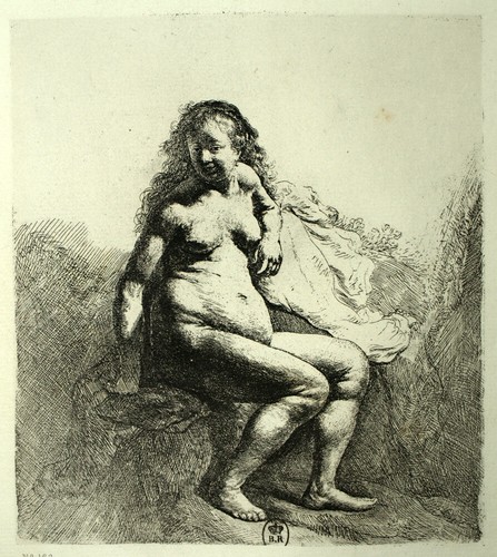 Donna nuda assisi - nuda,