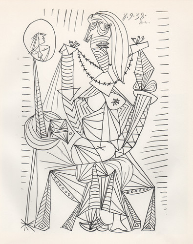 Pablo picasso donna nuda - -,