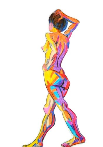 Disegno originale una donna - disegno,