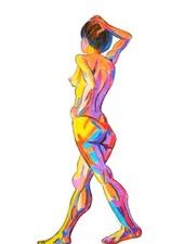 Disegno originale di una donna